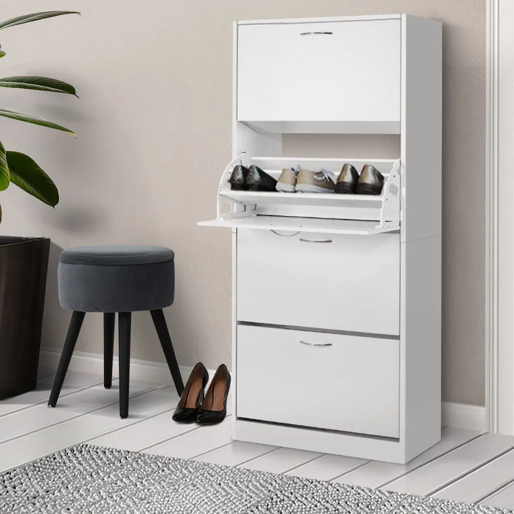 60 Pairs Shoe Cabinet Shoes Rack Storage Organiser Shelf Cupboard Drawer