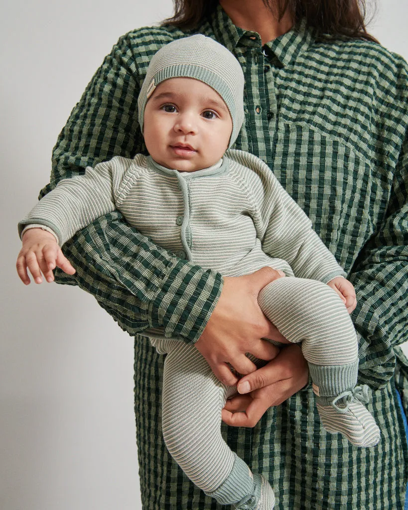 Abootie, Booties - Dusty Jade Stripe