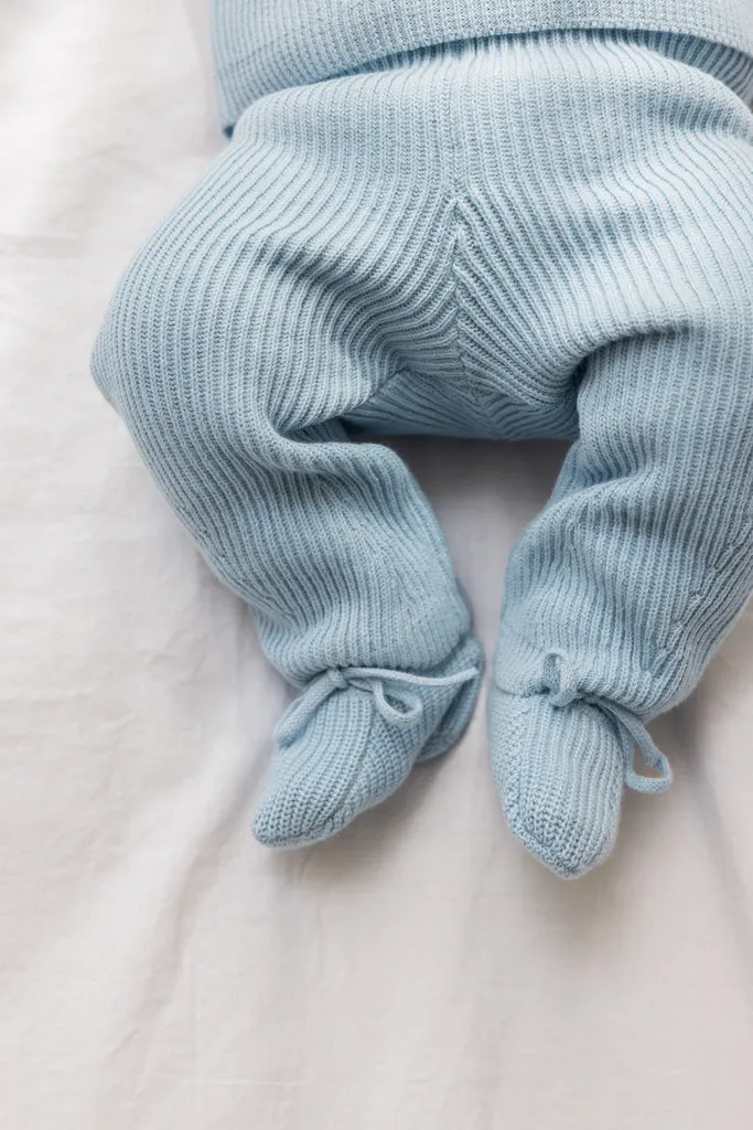 Abootie, Knit booties - Clear Sky
