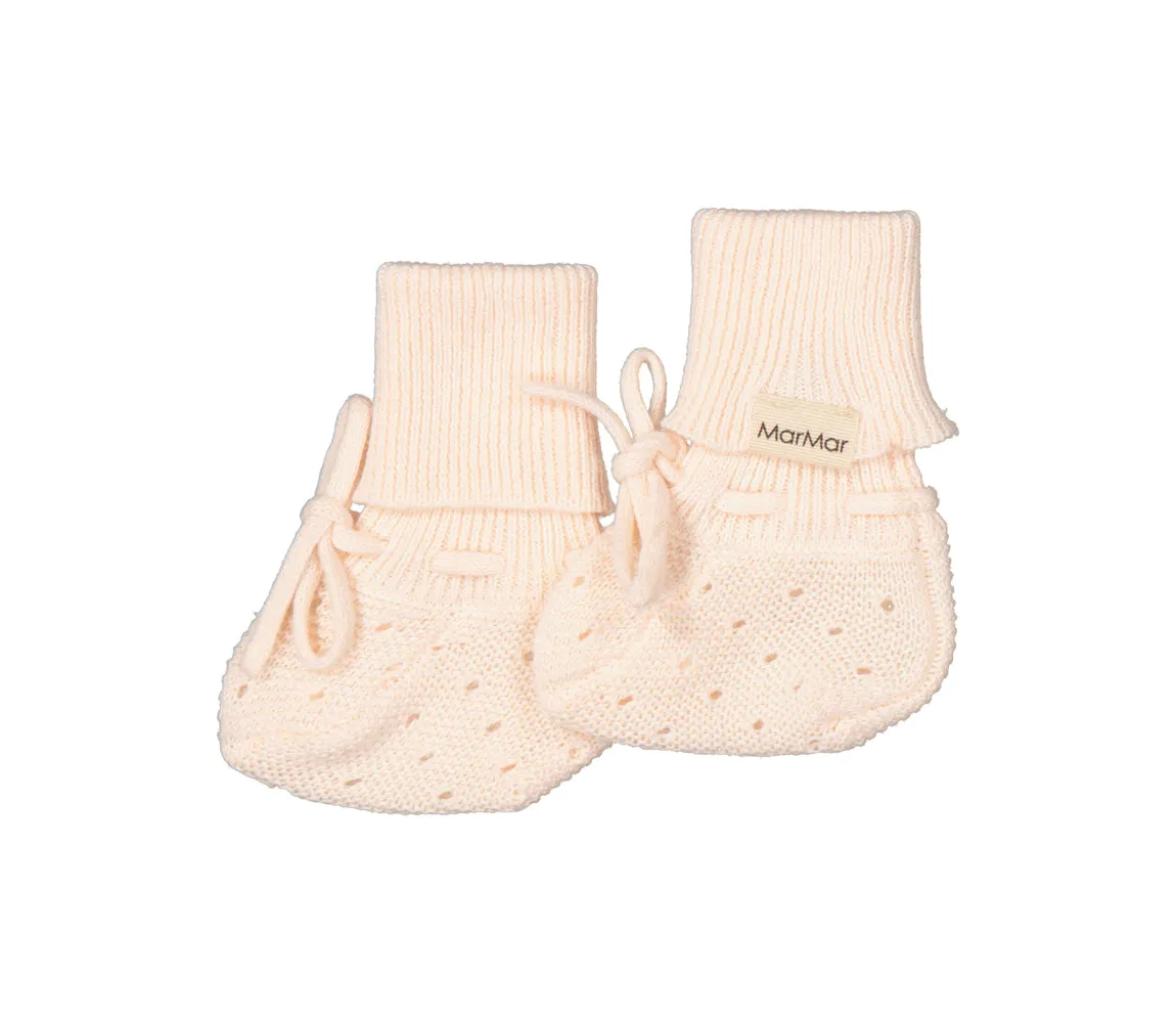 Abootie, Knit booties - Soft Rosa