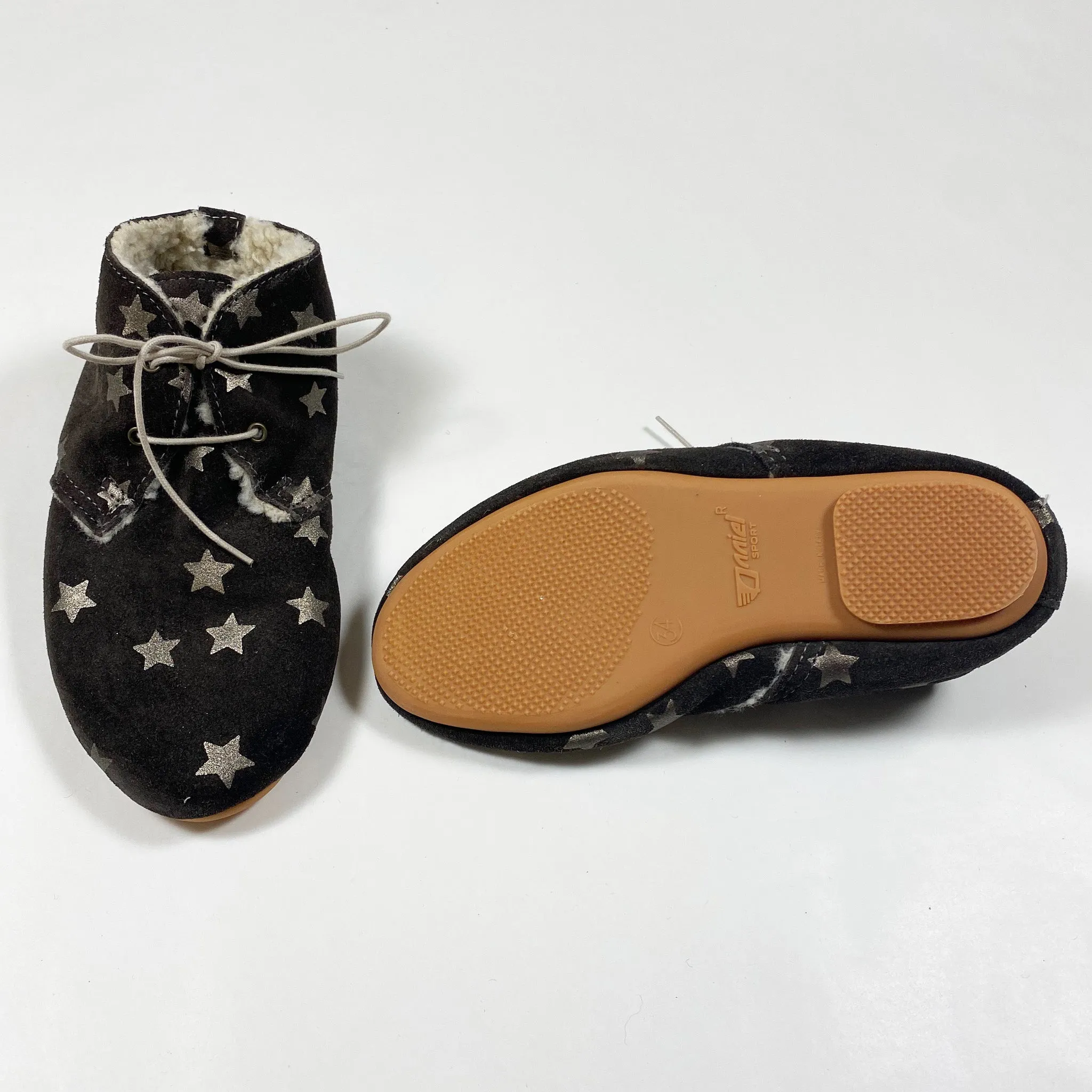 Anniel brown stars shearling-lined shoes 34