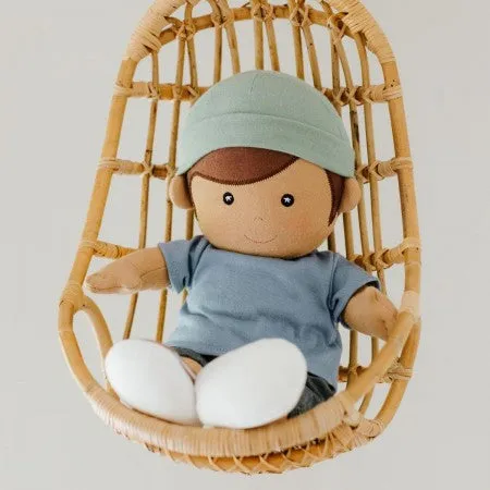Apple Park - 100% Organic Theo in Topaz Blue Doll