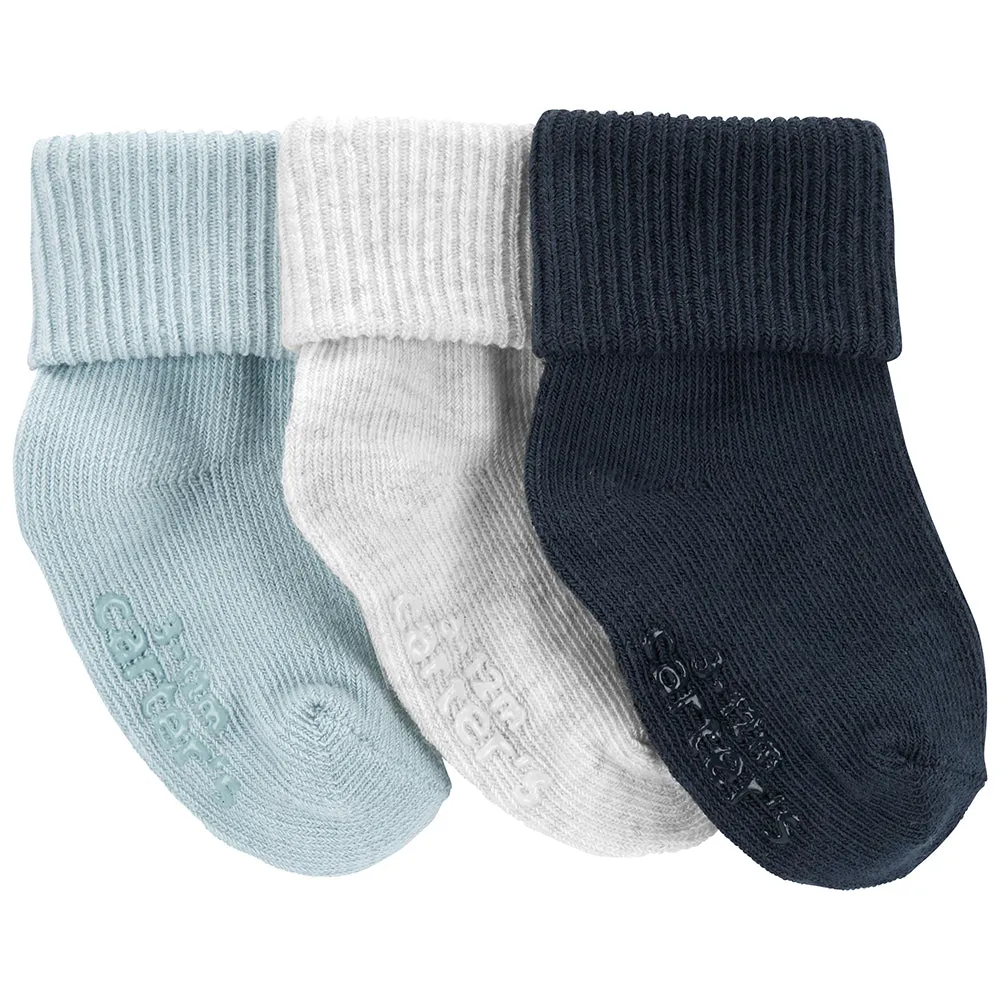 Baby 3-Pack Roll Cuff Booties 1N700310