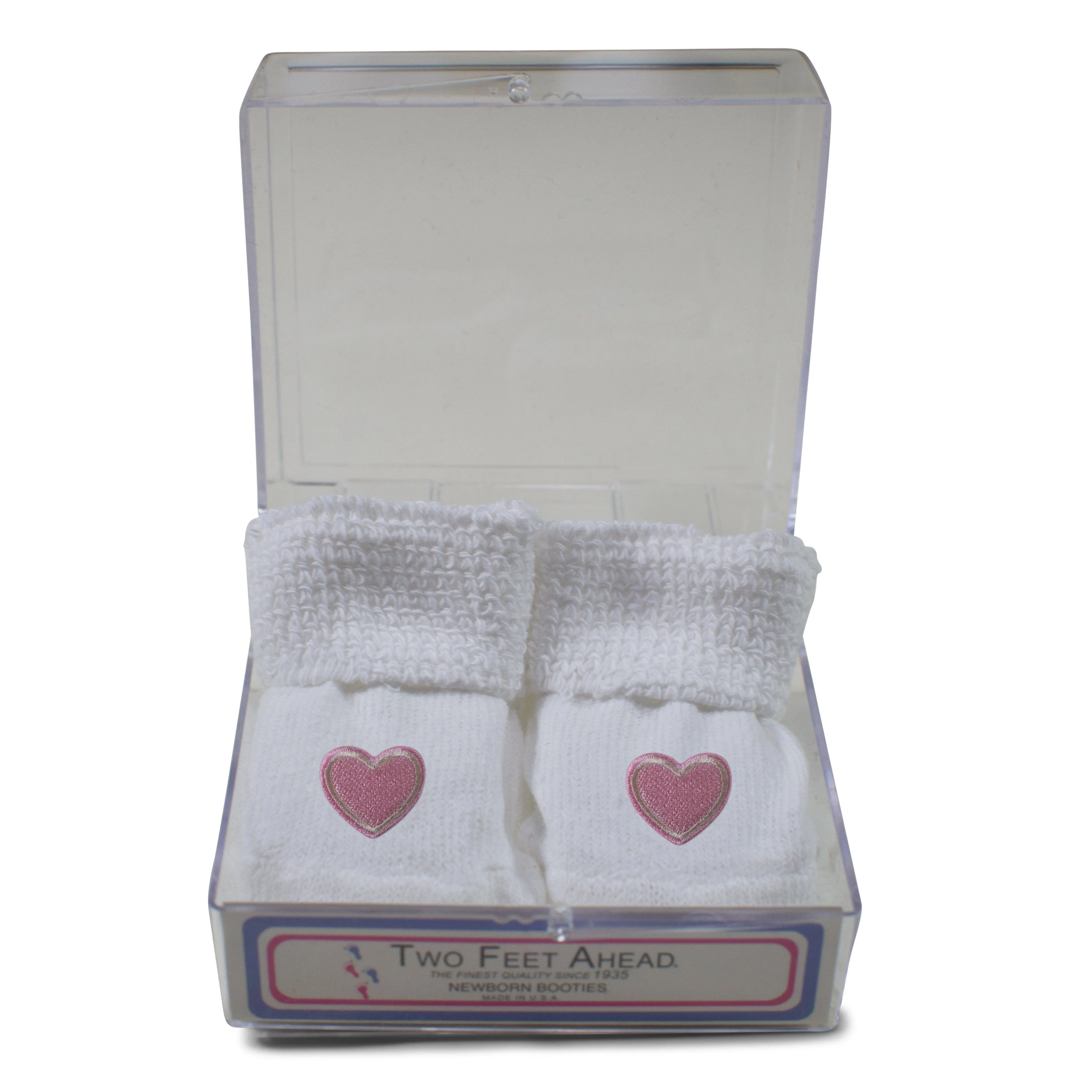 Baby Appliqued Gift Box Booties (555)