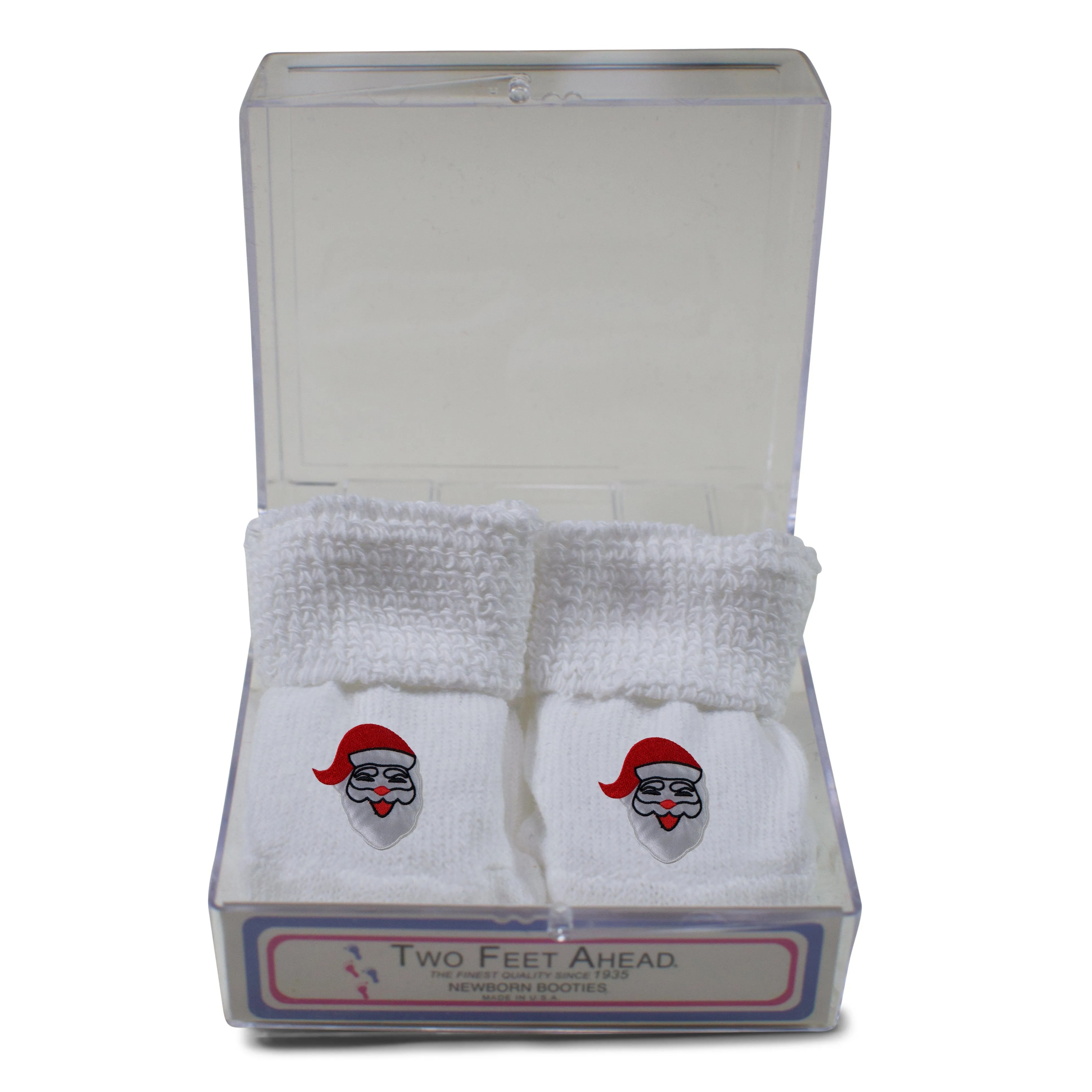 Baby Appliqued Gift Box Booties (555)