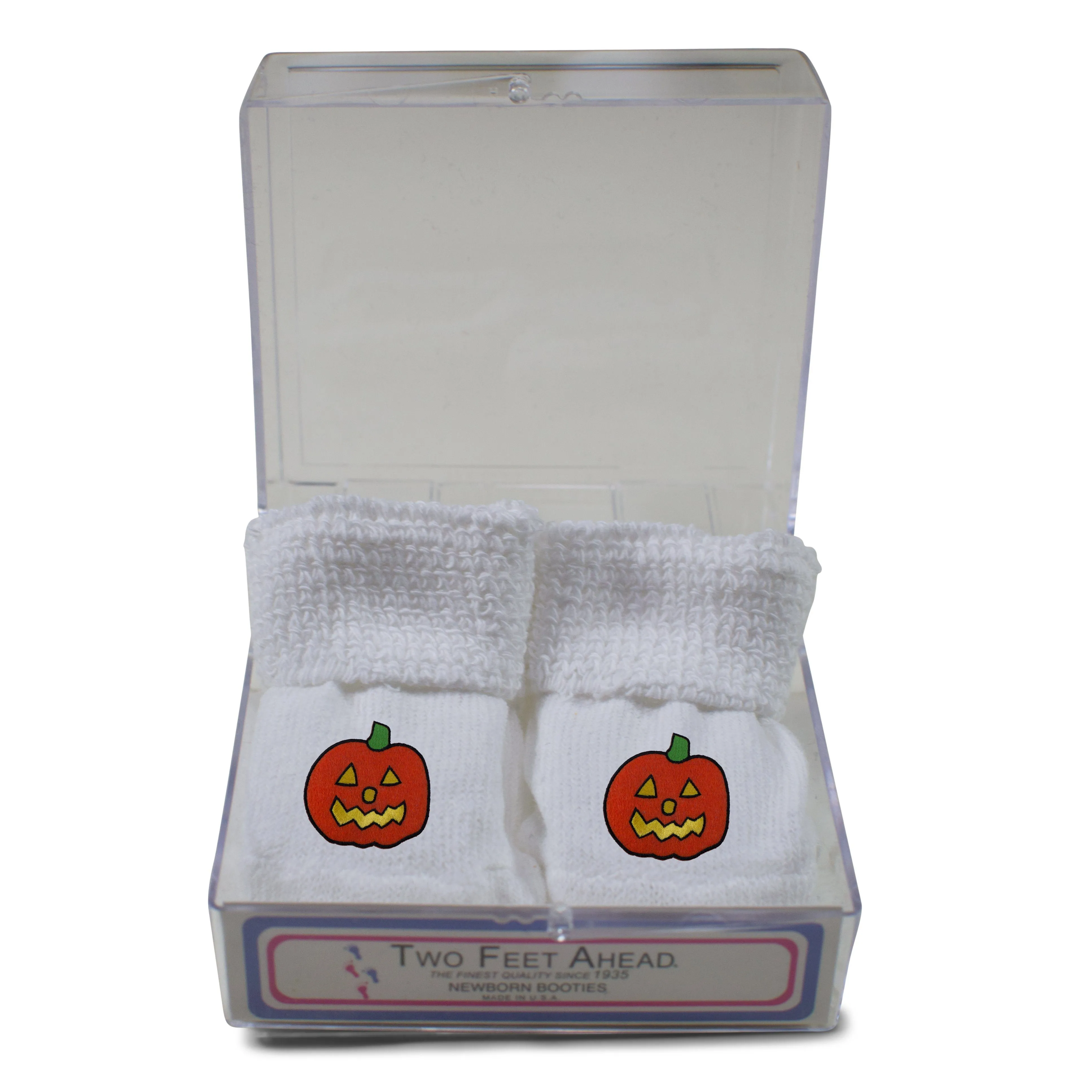 Baby Appliqued Gift Box Booties (555)