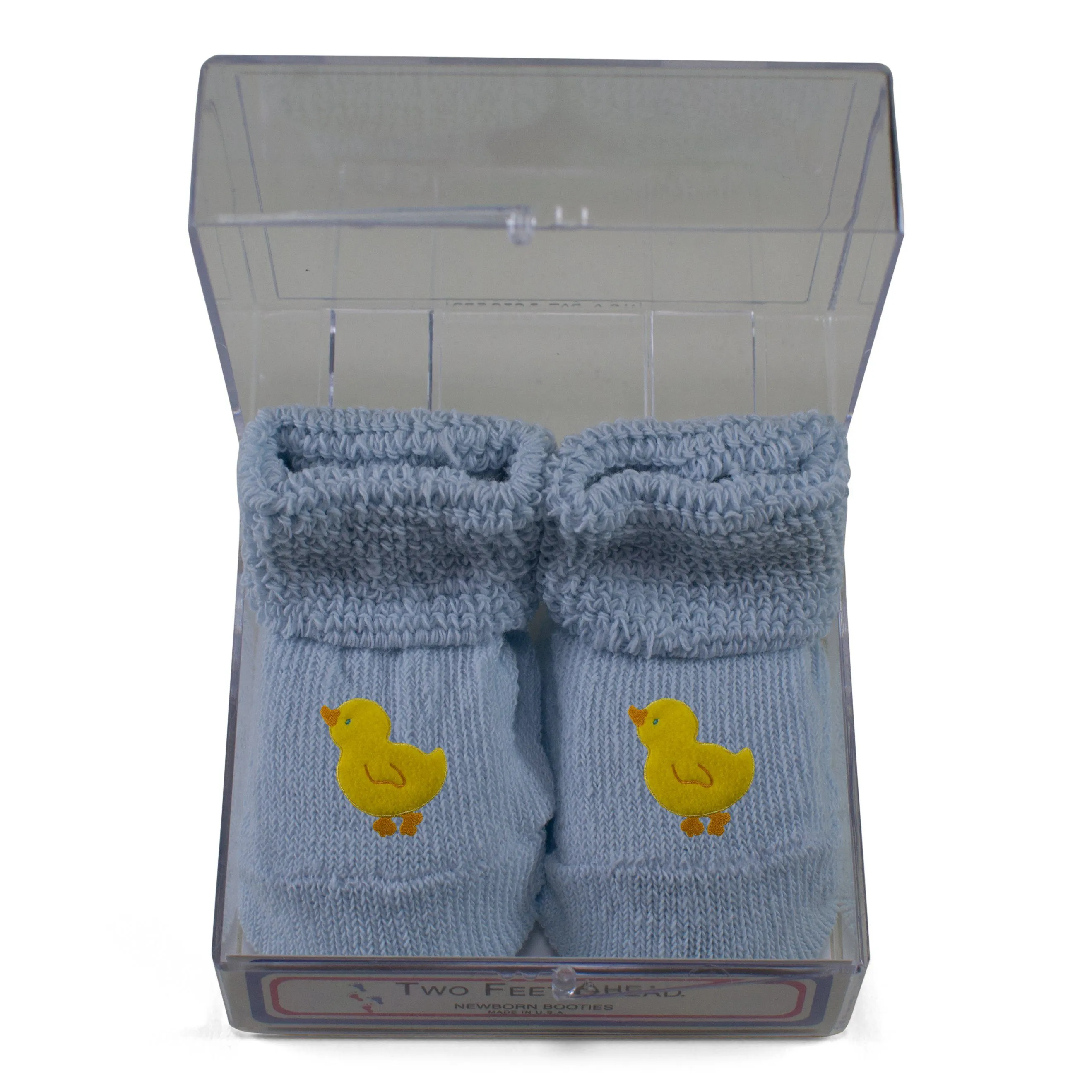 Baby Appliqued Gift Box Booties (555)