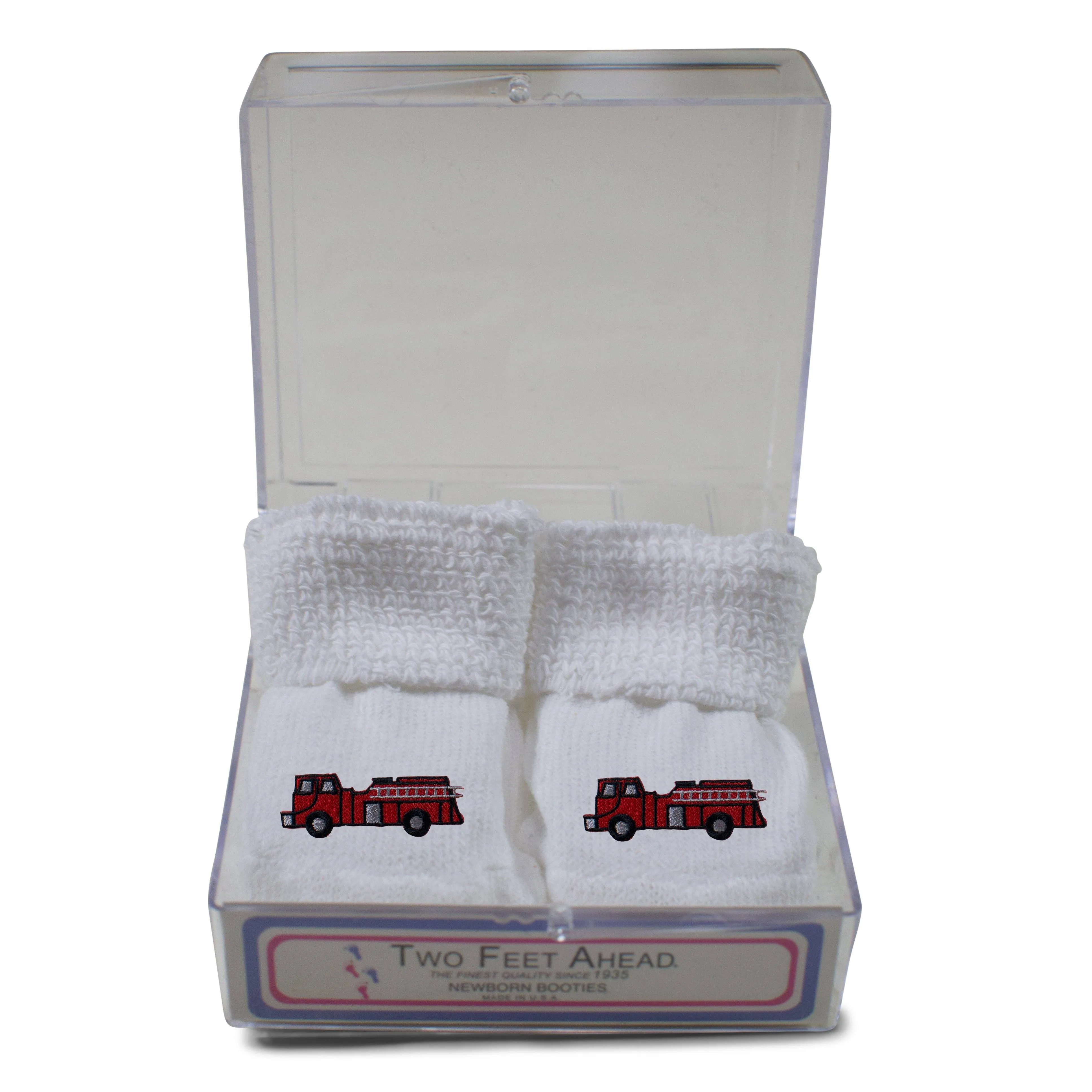 Baby Appliqued Gift Box Booties (555)