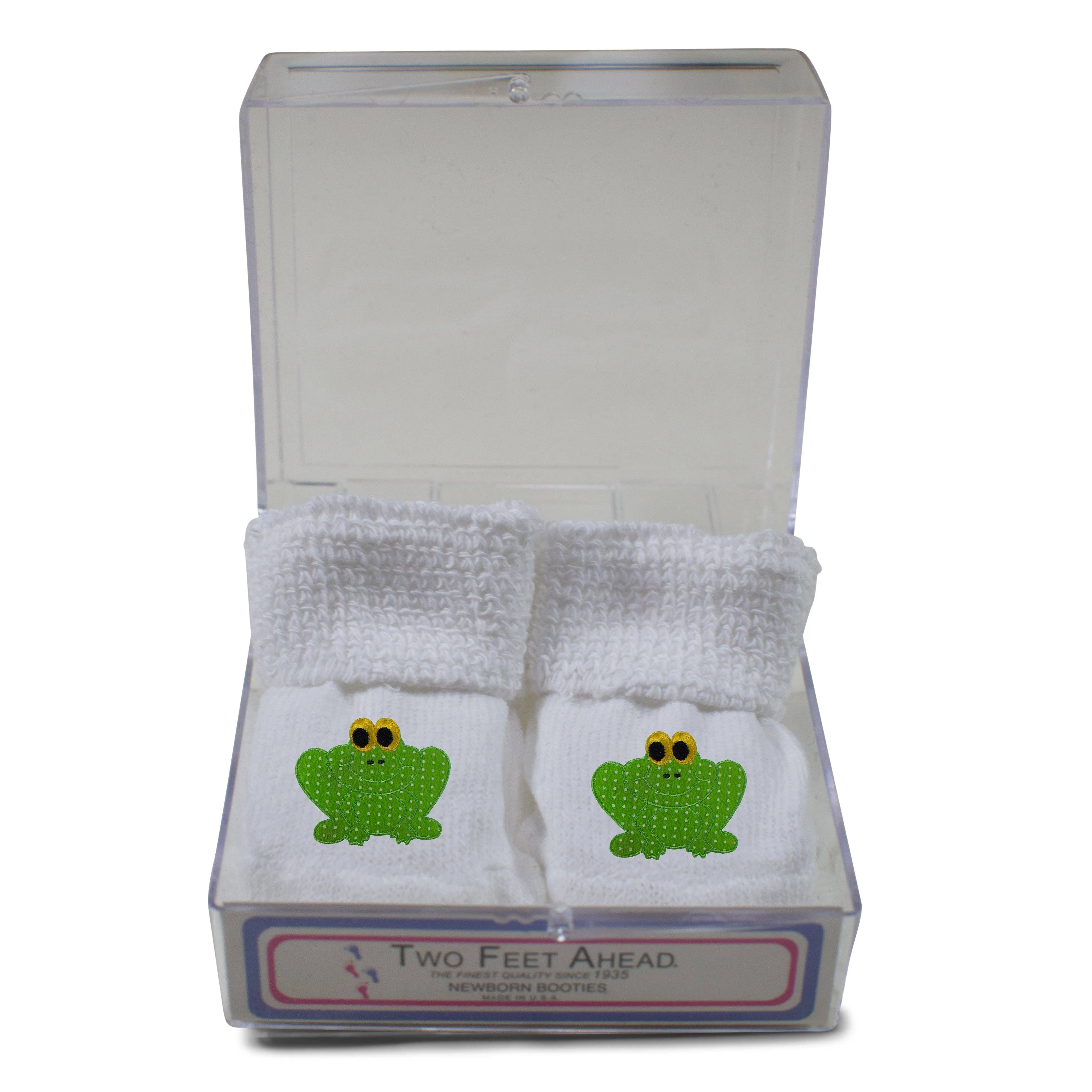 Baby Appliqued Gift Box Booties (555)