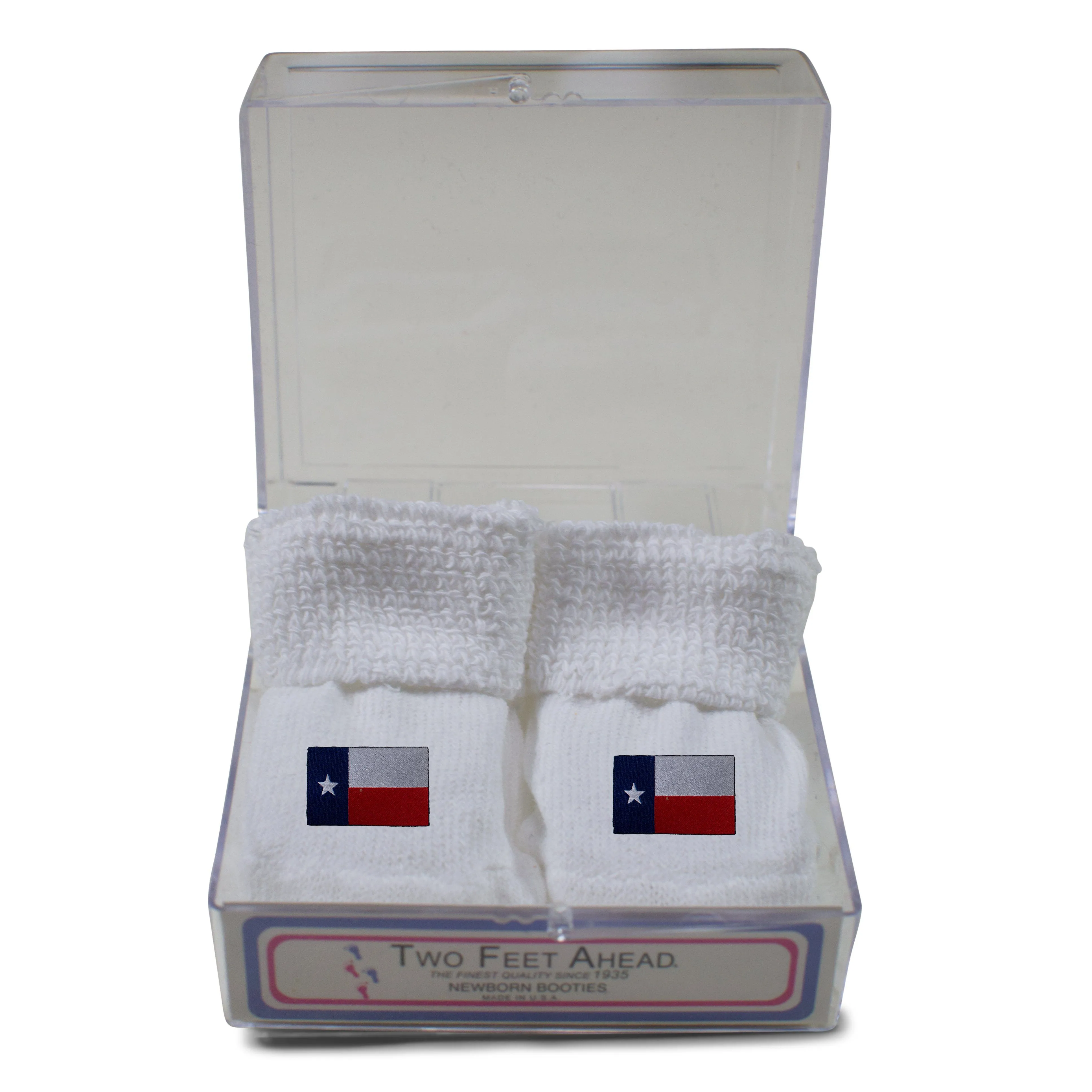 Baby Appliqued Gift Box Booties (555)