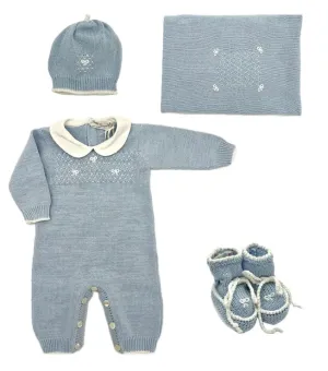 Baby boys knitted layette gift 'Mio Caro'