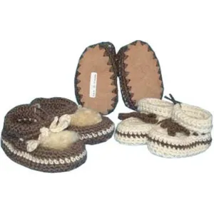 Baby Crochet Bootee - Classic Sheepskin