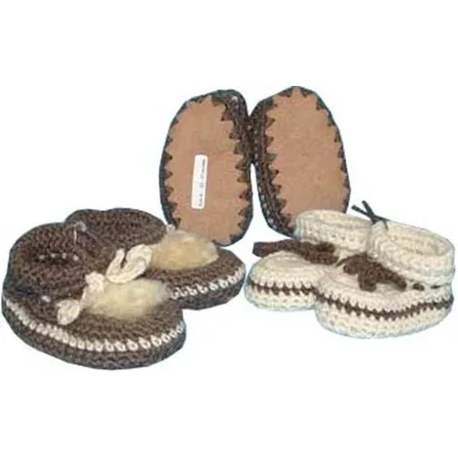 Baby Crochet Bootee - Classic Sheepskin