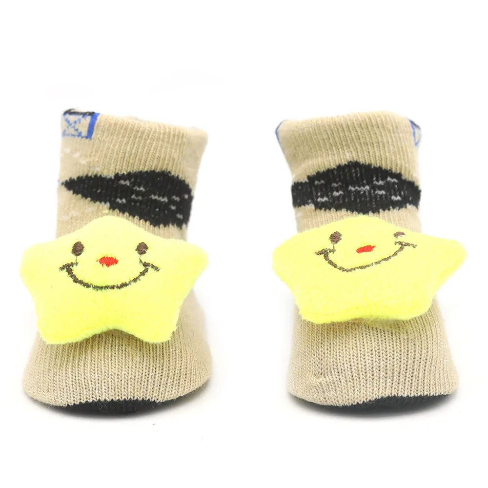 Baby Socks Booties - Light Brown