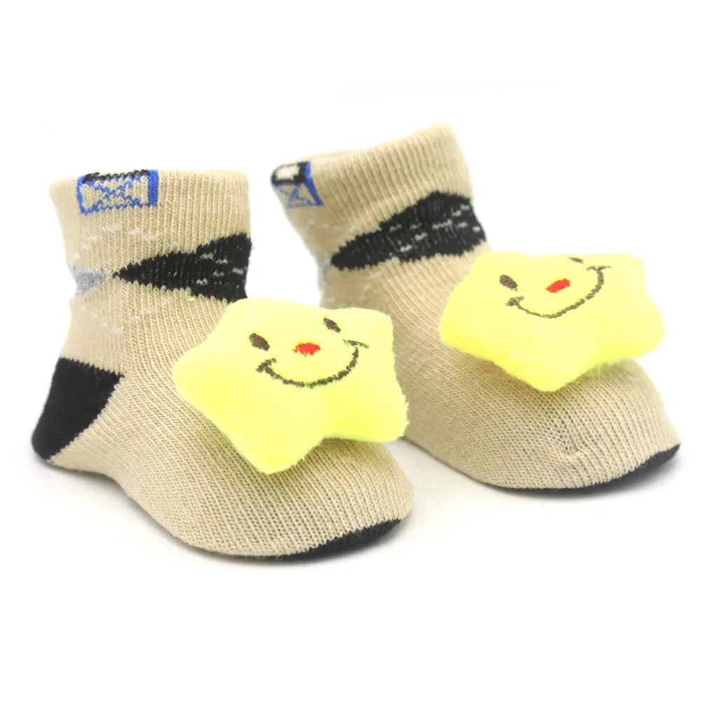 Baby Socks Booties - Light Brown