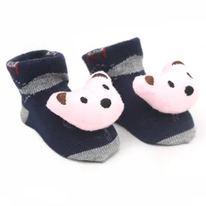 Baby Socks Booties -Navy Blue