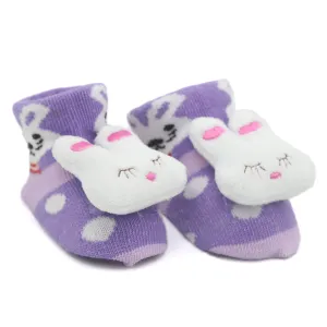 Baby Socks Booties - Purple