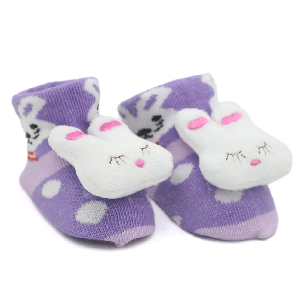 Baby Socks Booties - Purple