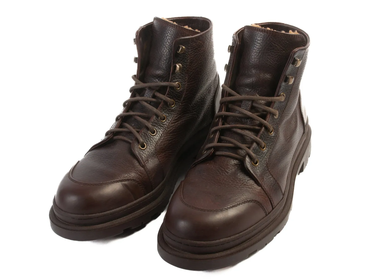 Brunello Cucinelli Brown Shearling Boots