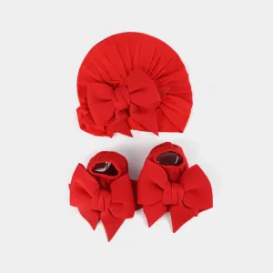 Cap w/Booties Red 6M 