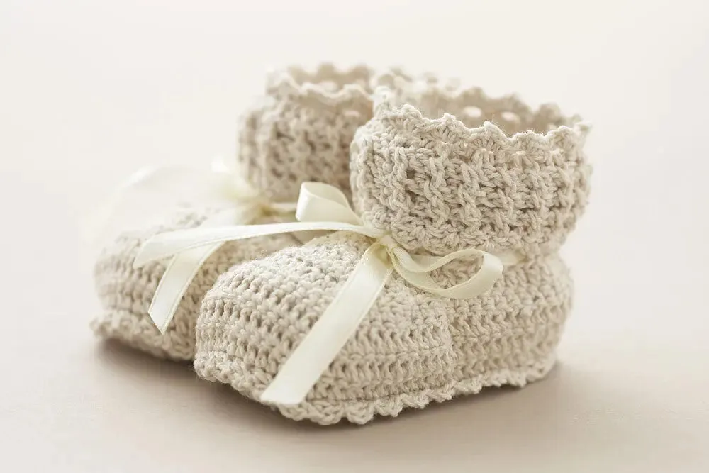 Christening Baby Booties 68E