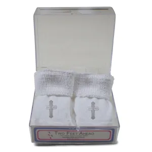 Christening Gift Box Booties (555)