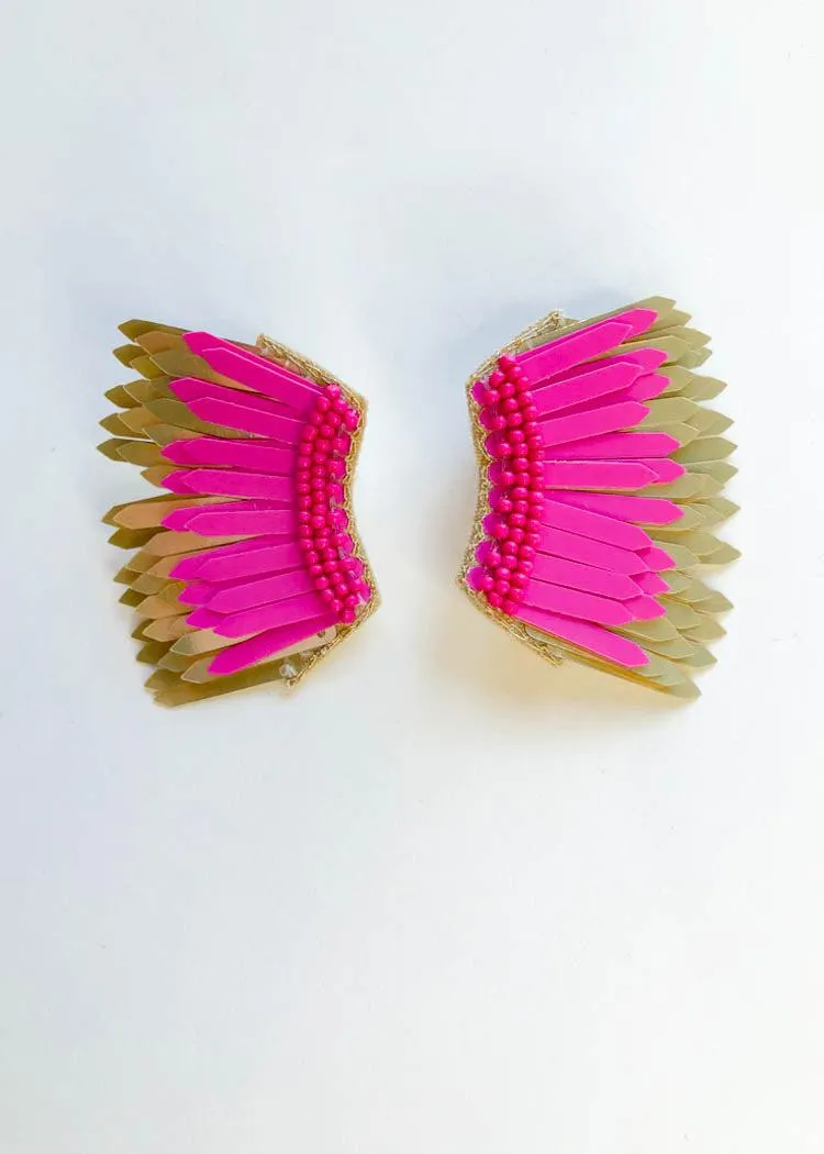 Fleetwood Earring- Hot Pink