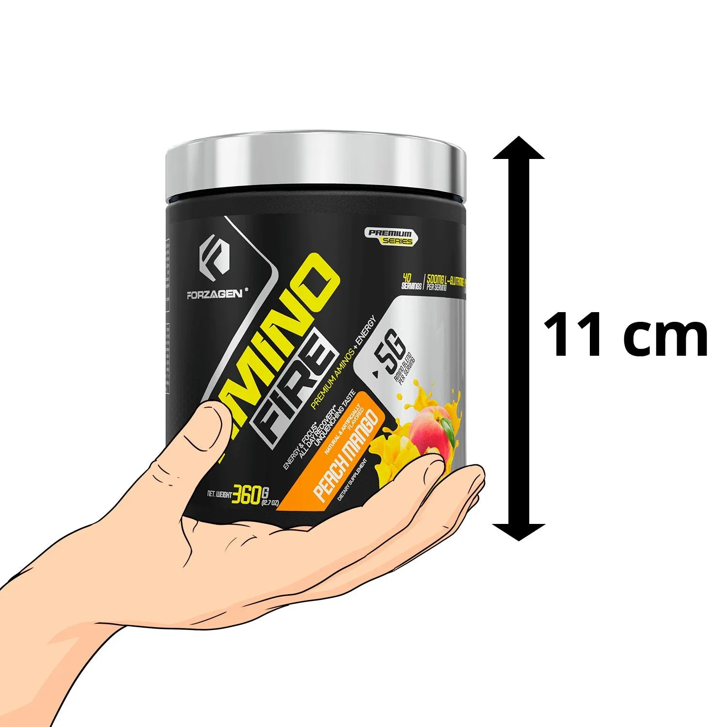 Forzagen Amino Fire Essential BCAAs   Pre Workout Energy