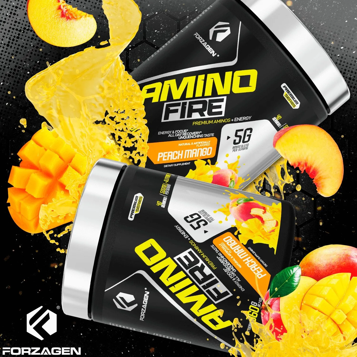 Forzagen Amino Fire Essential BCAAs   Pre Workout Energy