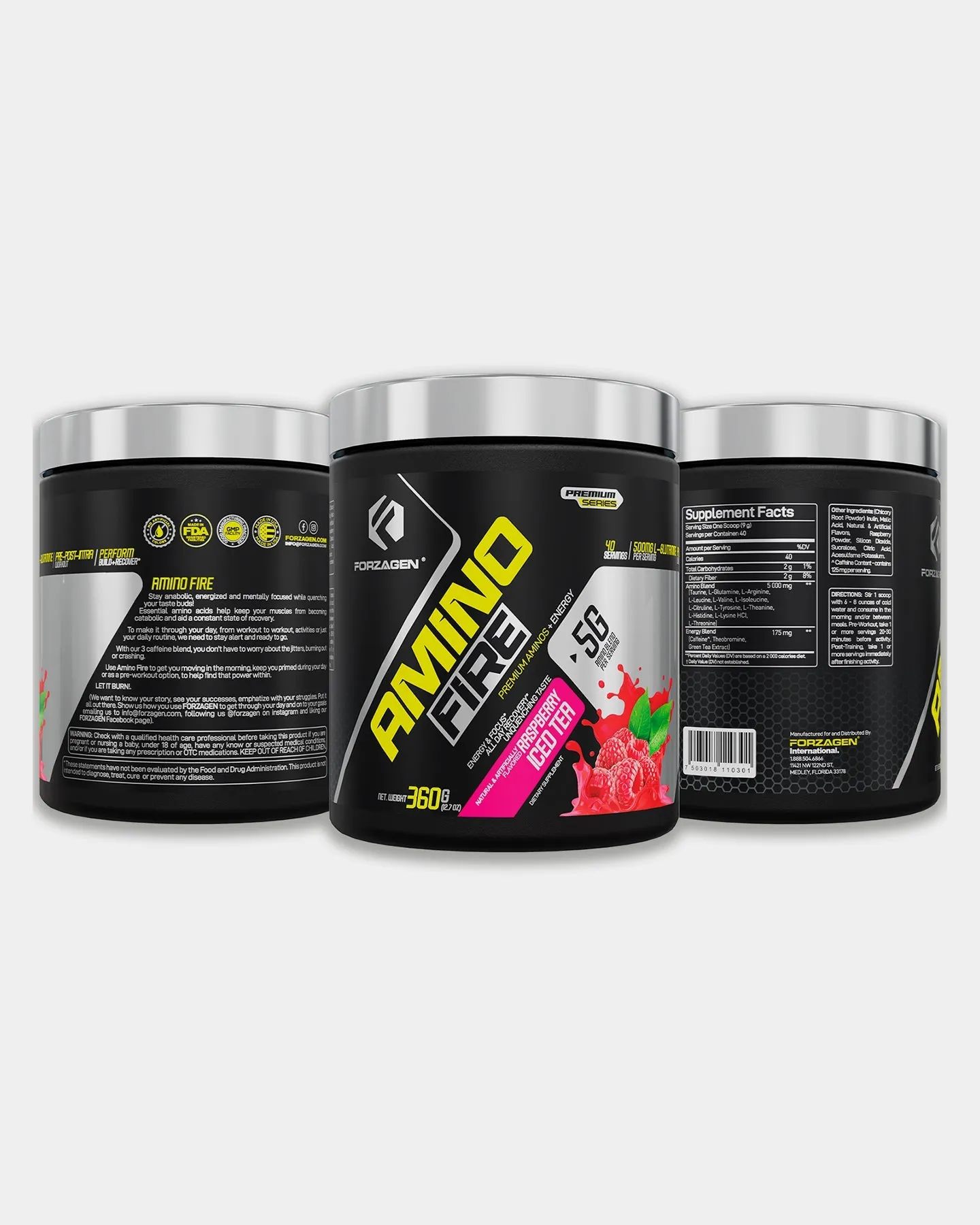 Forzagen Amino Fire Essential BCAAs   Pre Workout Energy