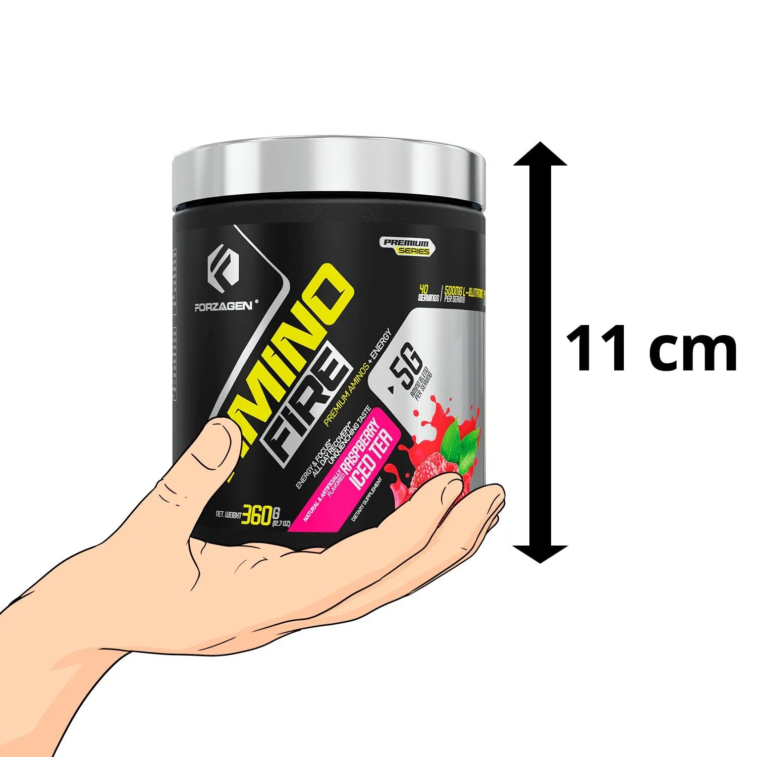 Forzagen Amino Fire Essential BCAAs   Pre Workout Energy