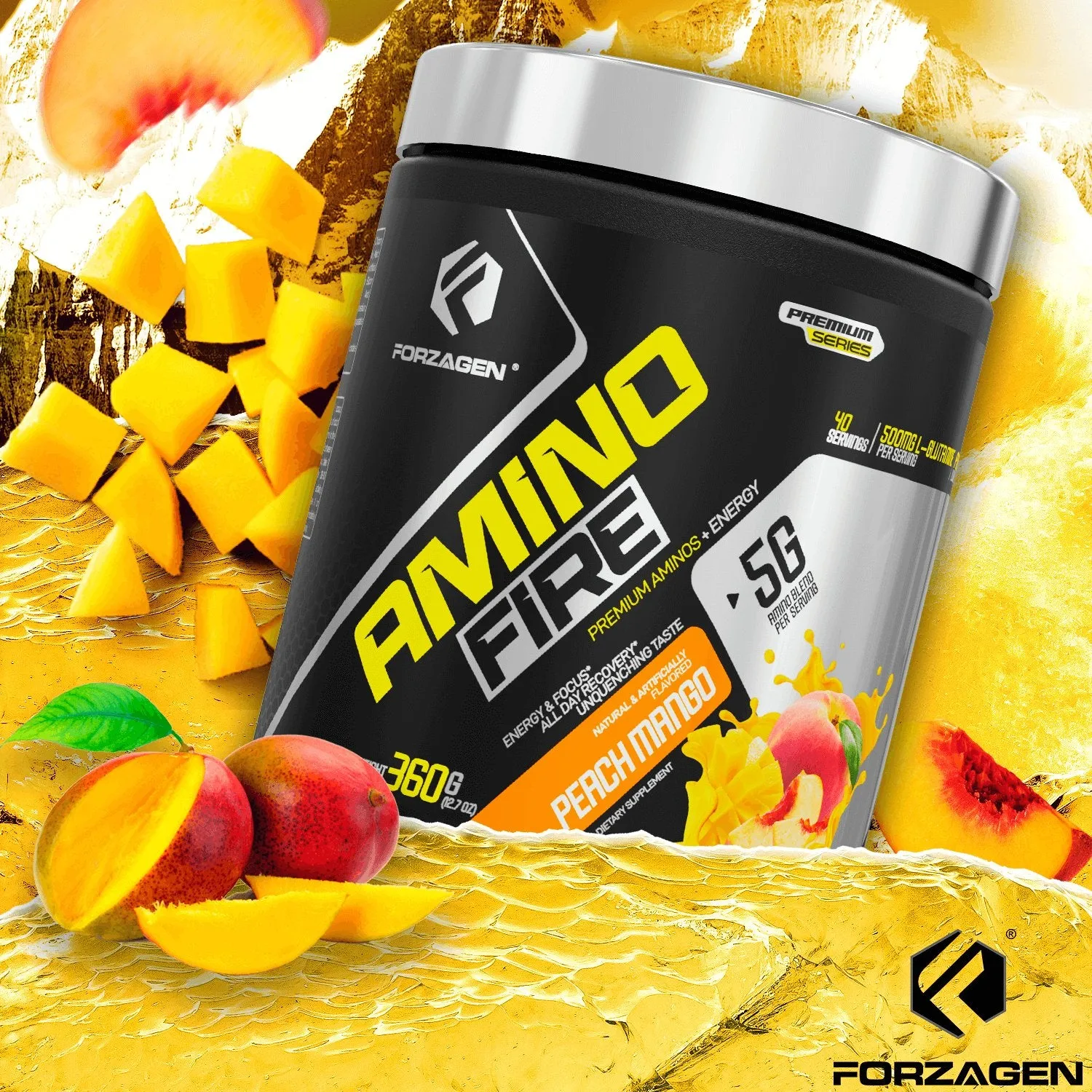 Forzagen Amino Fire Essential BCAAs   Pre Workout Energy