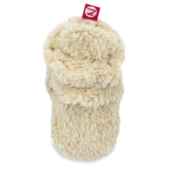 Furry Gripper Baby Bootie - Oat