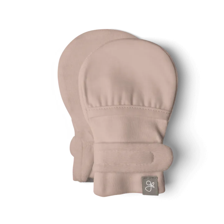 goumikids Bamboo Organic Cotton Stay-On Mitts / Rose