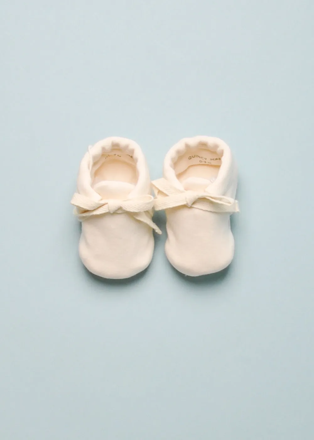 JERSEY BABY BOOTIES - IVORY