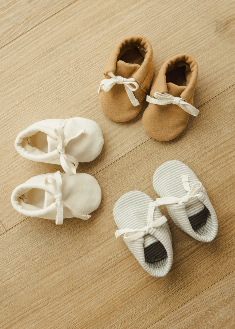 JERSEY BABY BOOTIES - IVORY