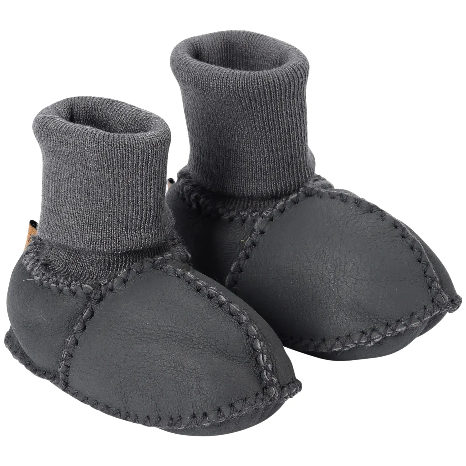 Kip & Co Baby Booties - Dark Grey