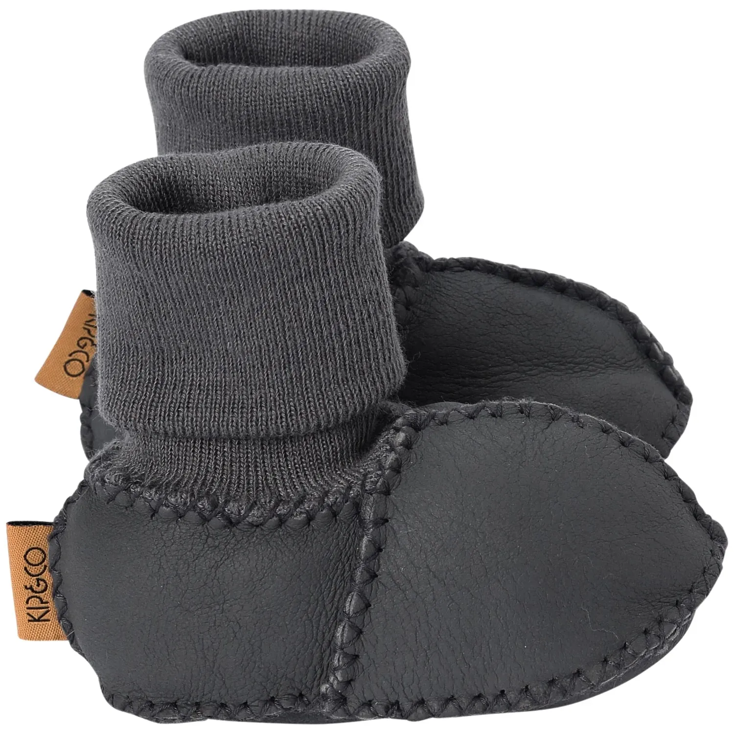 Kip & Co Baby Booties - Dark Grey