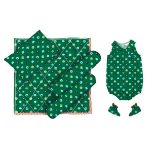 Layette Set with Baby Bodysuit & Booties <br> Sea Elements <br> <span style="font-size: 11px; font-family:Helvetica,Arial,sans-serif;">Can Be Personalised</span>