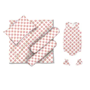 Layette Set with Baby Bodysuit & Booties <br>Heart in Owl <br> <span style="font-size: 11px; font-family:Helvetica,Arial,sans-serif;">Can Be Personalised</span>