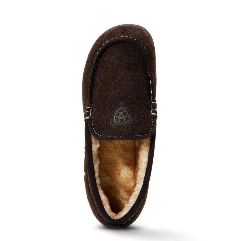 Lost Lake Moccasin Slipper- Chocolate