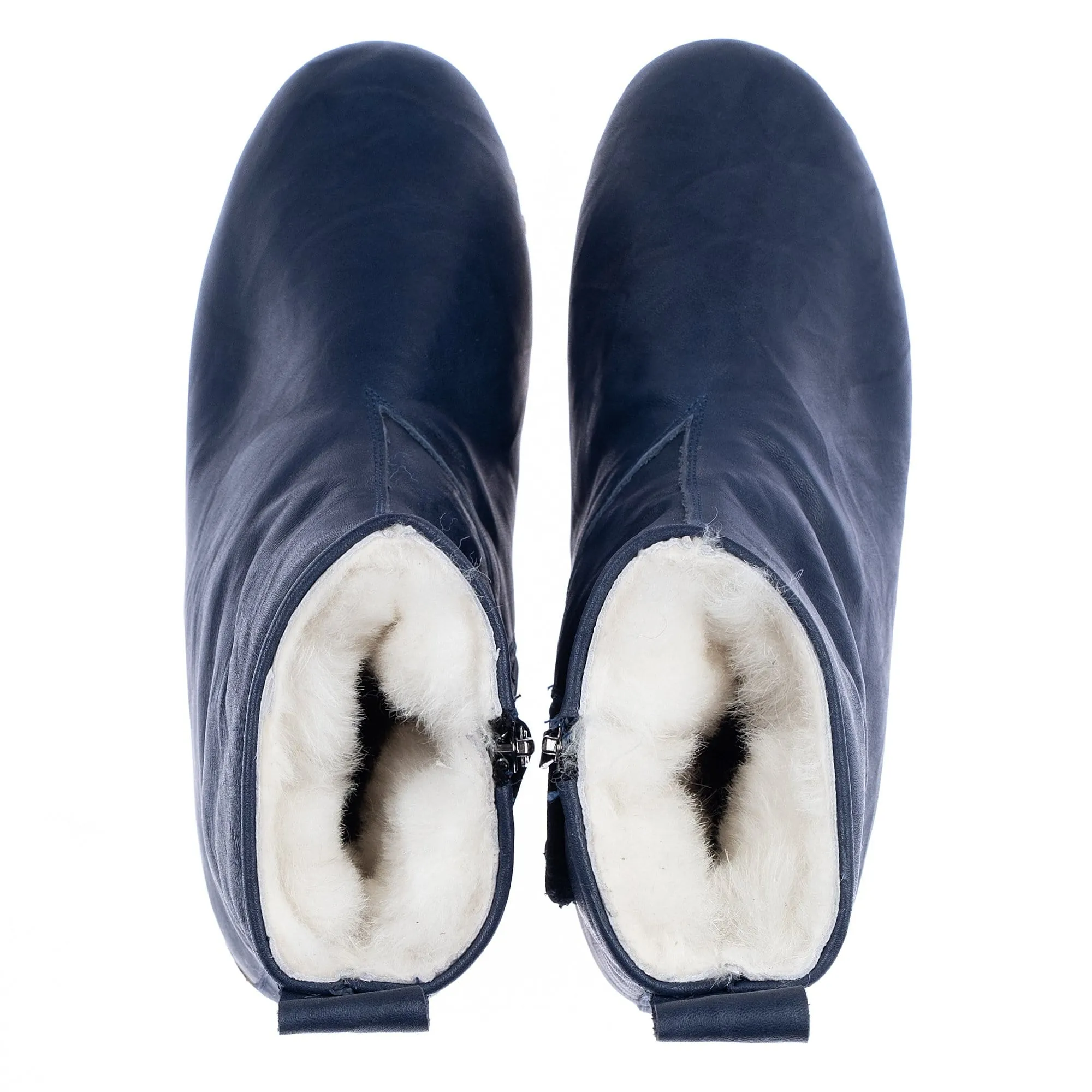 Men's Navy Boots From Atlantis Handmade Shoes