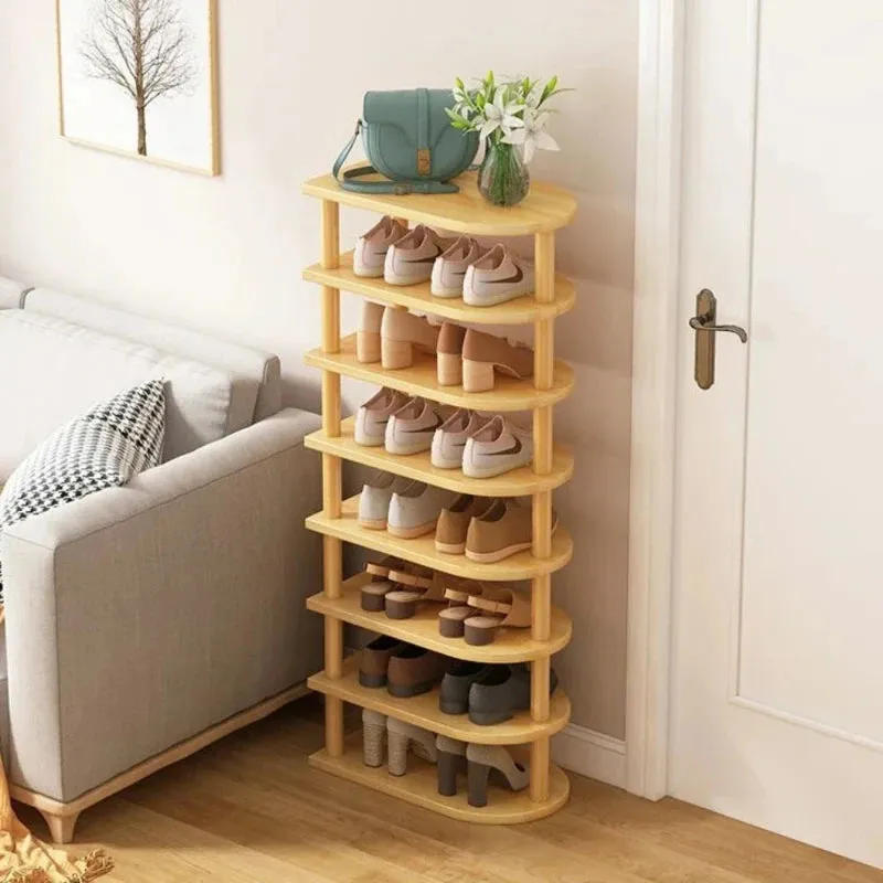 Multi-layer Space-Saving Corner Shoe Rack
