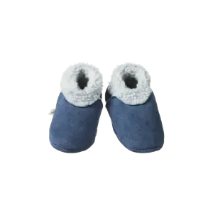 NATURE BABY - LAMBSKIN BOOTIES: VINTAGE INDIGO