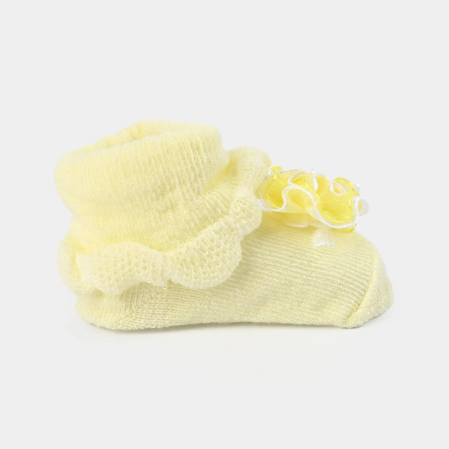NEW BORN BABY 1 PAIR SOCKS | Yellow