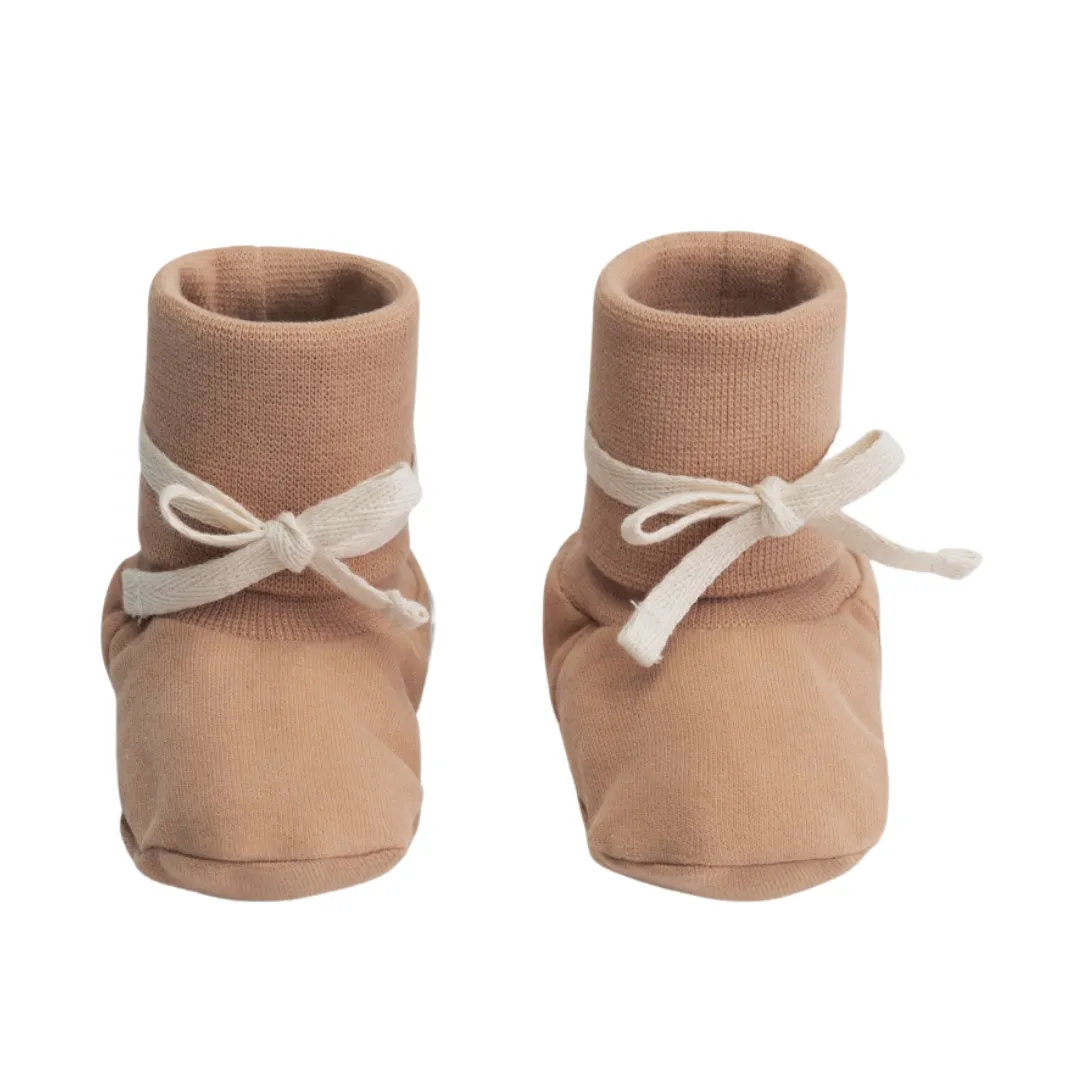 Organic Baby Booties "Biscuit"
