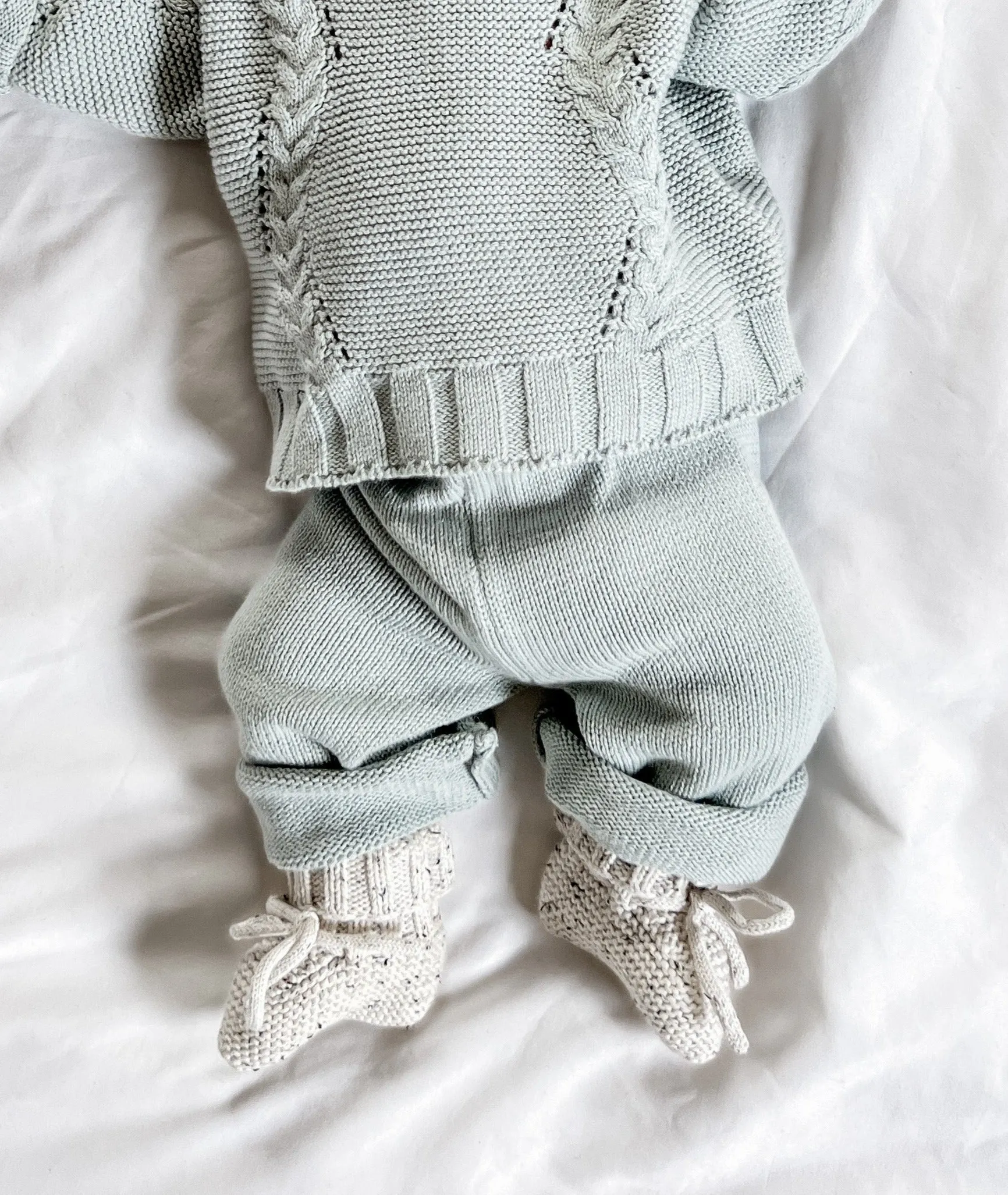 Organic Booties - Black Speckle