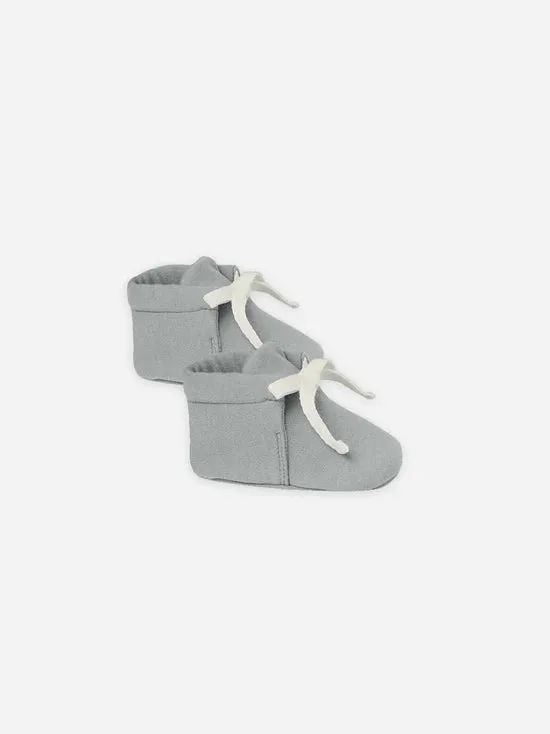 Quincy Mae Baby Booties - Dusty Blue