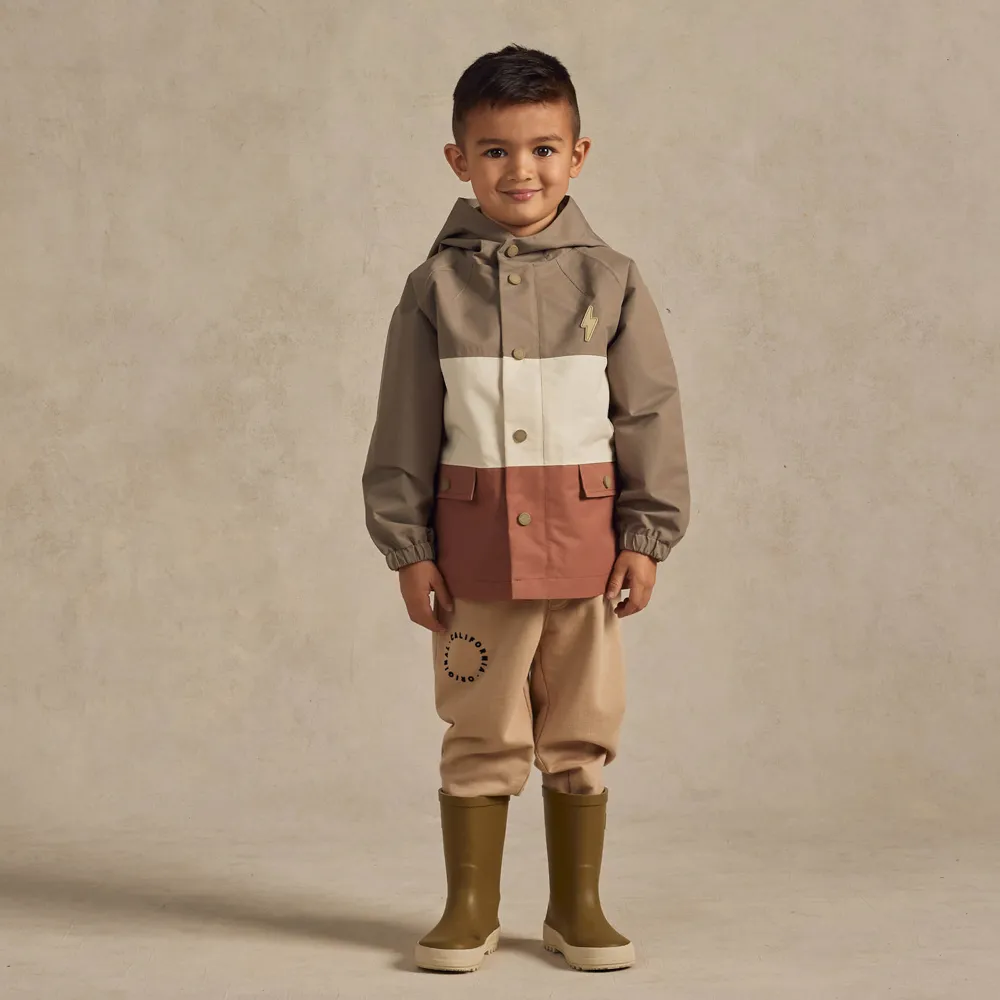 Rain Coat Color Block