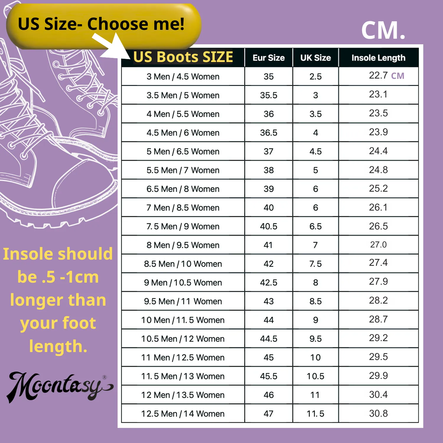 Royal Purple Combat Boots ( For Women and Men)